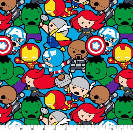 Springs Creative Marvel® Kawaii Characters Packed Cotton Fabric